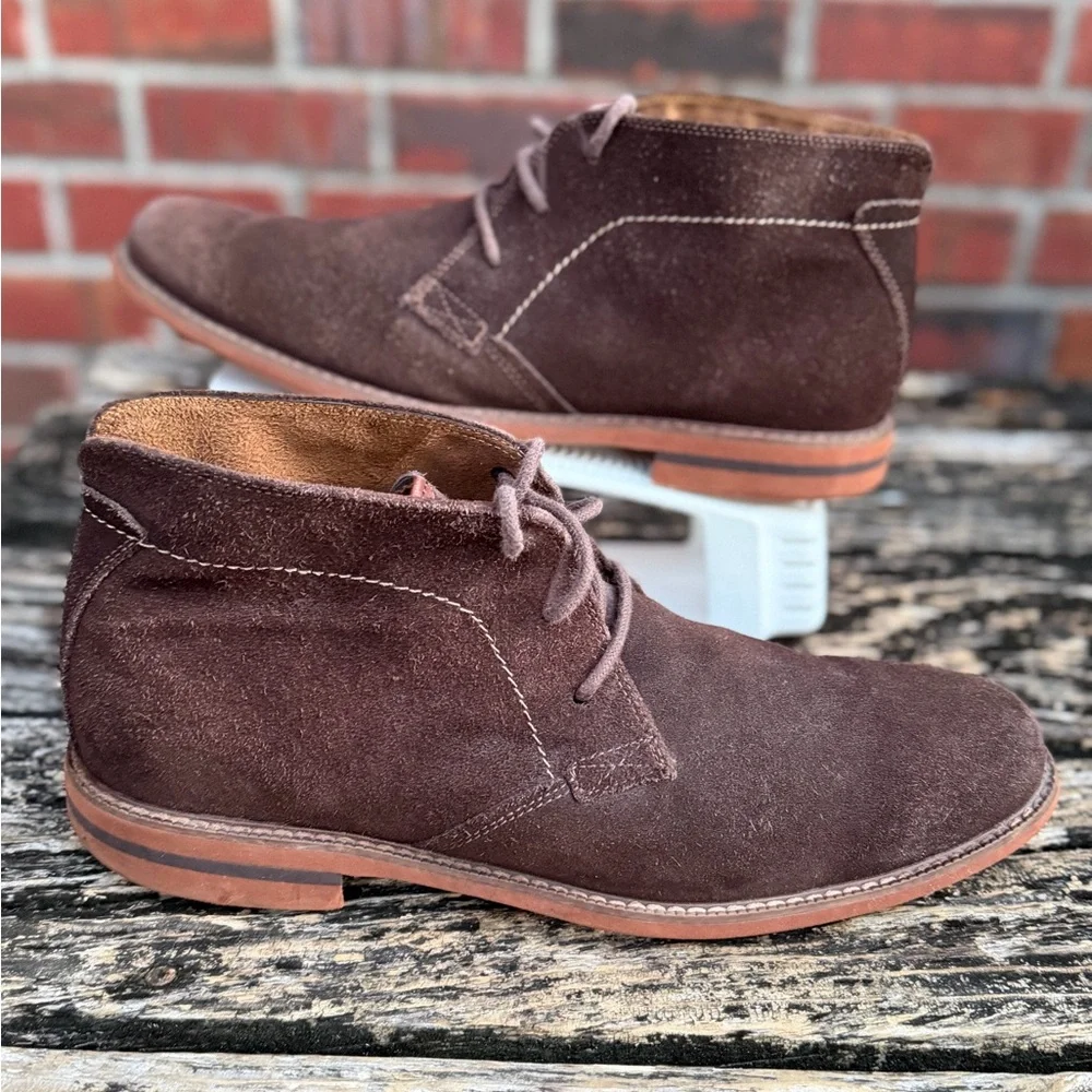 Florsheim Men’s Size 12 Brown Suede Leather Lace Up Ankle Chukka Boots M2